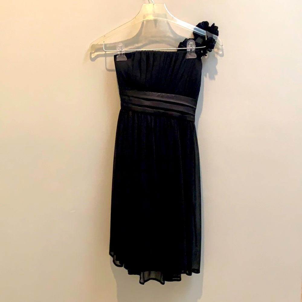 Little black dress one strap or no strap